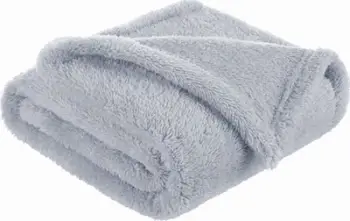 Batanije për fëmijë Bocioland Fluffy, fleece, 80 x 100 cm, gri