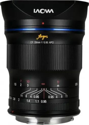 Objektiv Venus Optics Argus Canon RF 33mm f/0.95 APO CF, manual, për APS C