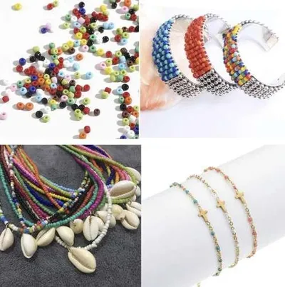 Set rruaza për byzylykë Crystal Tec 20371, 10000 copë, me gërma dhe zemra, shumëngjyrësh - 4