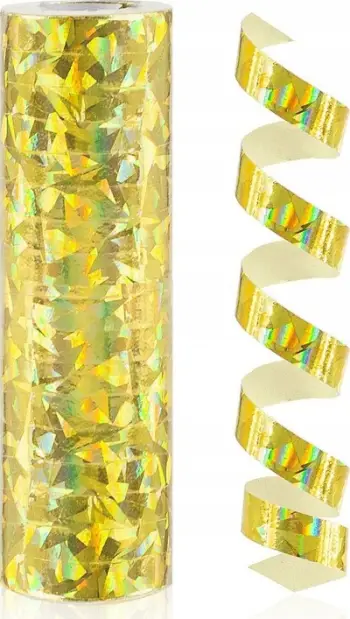 Serpentina dekorative Godan Holographic, set 24 copë, ngjyrë ari
