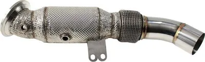 Downpipe TurboWorks BMW F30 F32 340i 440i B58, çelik inox, me heat shield - 2