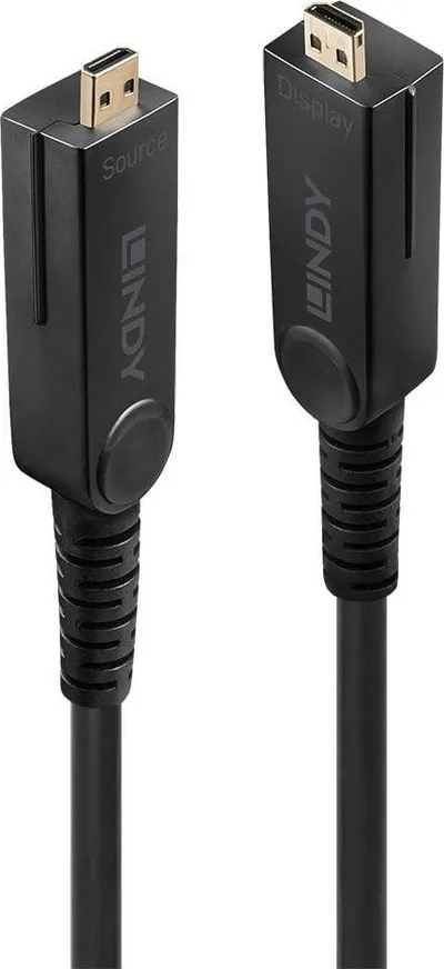 Kabllo HDMI Lindy 38321, 20m, 4K 60Hz, e zezë - 1