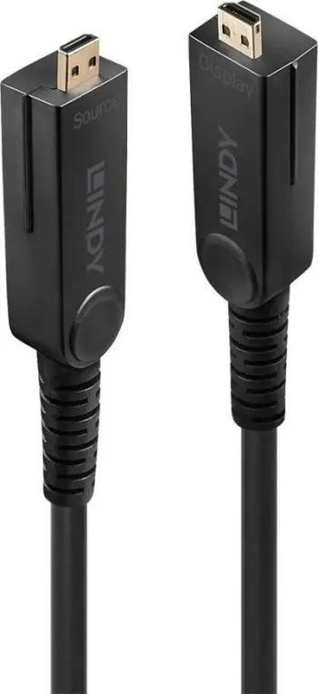 Kabllo HDMI Lindy 38321, 20m, 4K 60Hz, e zezë