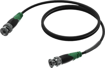 Kabllo koaksiale Procab CLV156/1, BNC në BNC, 1m, e zezë - 1