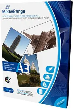 Letër fotografike MediaRange, A3, 200g, 50 copë