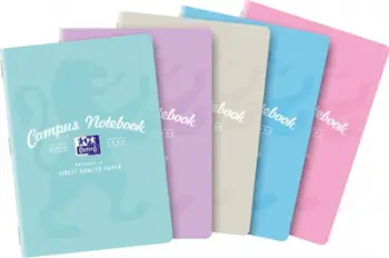 Fletore Oxford Campus Notebook A5, 90g, 60 fletë, pastel