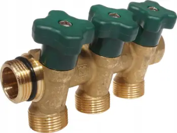 Shpërndarës uji sanitar Herz RSV 102, bronz, 3 dalje, ngjyrë bronzi