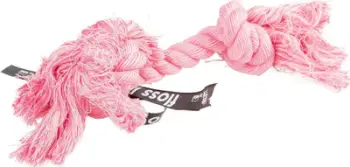 Lodër për qen Europet Bernina Floss Rope, pambuk, 20cm, rozë