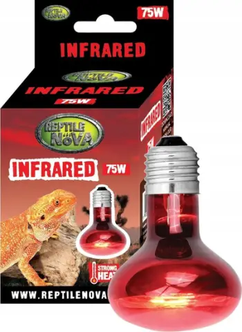 Llambë ngrohëse Reptile Nova Infrared, 75W, infrakuqe, e kuqe