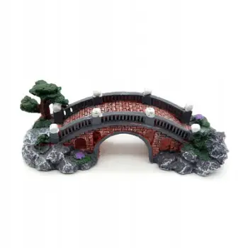 Dekor akuariumi Aqua Nova Bridge AN603-BR, 16cm, gur artificial, shumëngjyrësh