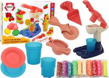Set plasteline Leantoys Modeling Dough, aksesorë frutash, shumëngjyrësh