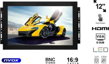 Televizor portabël Nvox, 12", LED, HDMI USB, i zi