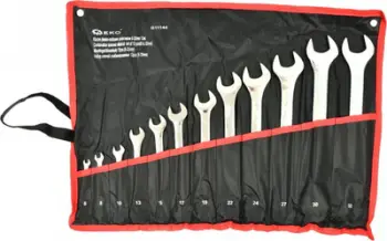 Set çelësa unazor GEKO, 12 copë, 6-32mm, metalik