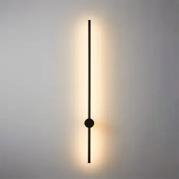 Lampë murale LED CATRINA, 17W, 120cm, e zezë