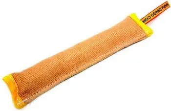 Lodër për qen MIMI Jute Tug, dorezë tërheqjeje, 28cm, bezhë