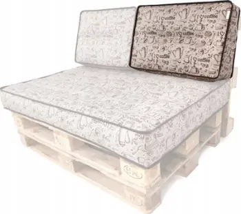 Jastëk mbështetës për paleta HOBBYGARDEN, 60x40 cm, shkumë poliuretani, beige coffee