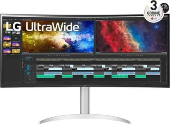 Monitor LG Ultrawide 38WP85C, 38", 3840x1600, i bardhë