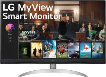 Monitor LG 32SQ700S-W, 32", 4K Smart, i bardhë