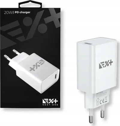 Karikues murale NEXT ONE, 20W PD, 1x USB C, i bardhë - 1