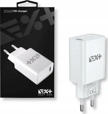 Karikues murale NEXT ONE, 20W PD, 1x USB C, i bardhë