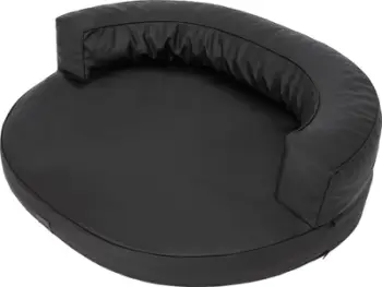 Shtrat për qen Hobbydog LOOP L, lëkurë eco, 68x50 cm, i zi