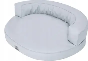 Shtrat për qen HobbyDog Eco Leather L, 68x50 cm, i hirtë