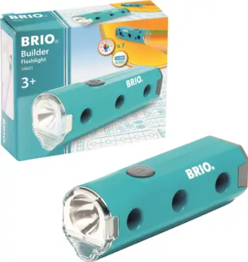 Lodër ndërtimi BRIO Builder Flashlight Torch, fener me LED, për fëmijë 3+ vjeç, shumëngjyrëshe