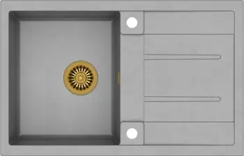 Lavaman kuzhine Quadron MORGAN 111 GraniteQ, e hirtë metalike