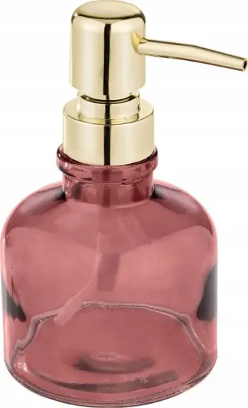 Dispenser sapuni Wenko Atessa, 200ml, xham, rozë