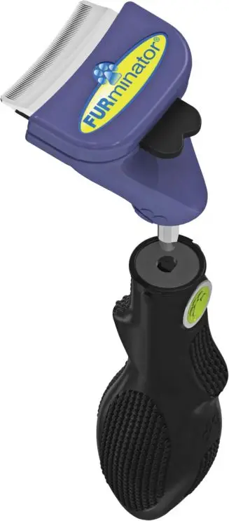 Furçë qimesh Furminator FURflex Small Dog S, deri 9 kg, Comfort Edge, vjollcë