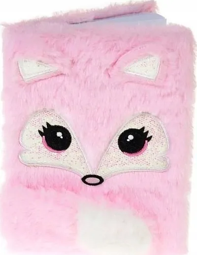 Ditar plush Notes Fox Diary A5, me vija katrore, shumëngjyrësh - 11