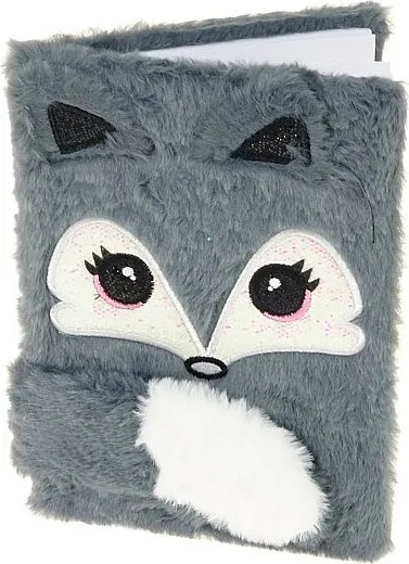 Ditar plush Notes Fox Diary A5, me vija katrore, shumëngjyrësh - 13