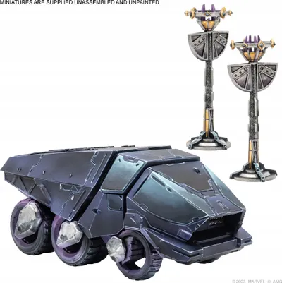 Aksesor loje tavoline Asmodee Marvel Crisis Protocol Kingdom of Wakanda Terrain Pack, zgjerim terreni, mbi 14 vjeç, shumëngjyrësh - 3