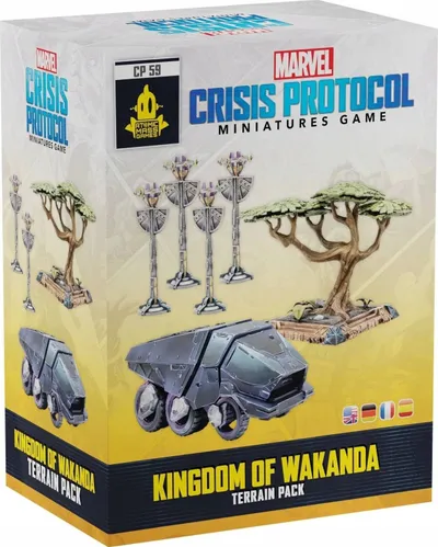 Aksesor loje tavoline Asmodee Marvel Crisis Protocol Kingdom of Wakanda Terrain Pack, zgjerim terreni, mbi 14 vjeç, shumëngjyrësh - 5