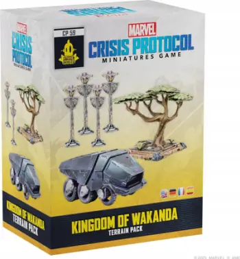 Aksesor loje tavoline Asmodee Marvel Crisis Protocol Kingdom of Wakanda Terrain Pack, zgjerim terreni, mbi 14 vjeç, shumëngjyrësh
