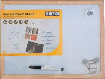 Tabla shkrimi Bi-Office Melamine Whiteboard, 400x300mm, jo magnetike, kornizë dru pishe