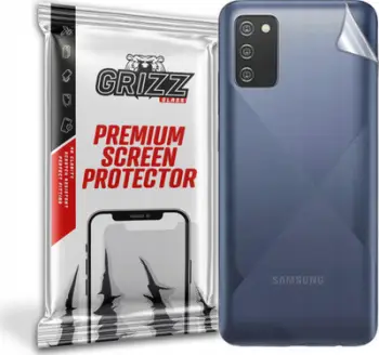 Mbrojtëse e pasme GrizzGlass për Samsung Galaxy A03s, film fleksibël, përfundim satin, transparente