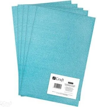 Fletë felt poliester DP Craft DPFC-017, A4, set 5 copë, blu e çelët - 1
