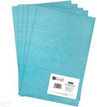 Fletë felt poliester DP Craft DPFC-017, A4, set 5 copë, blu e çelët