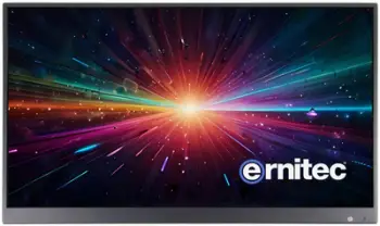 Monitor vëzhgimi Ernitec SmartView 22", Full HD, PoE, i zi