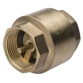 Valvul njëkahëshe Ferro Spring Check, 6/4", bronz, ngjyrë ari