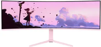 Monitor gaming Arozzi Nova 49", Dual QHD, 165Hz, rozë