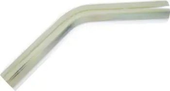 Tub ajri alumini universal, 45°, 76mm, 60cm, argjendtë