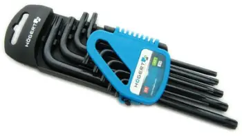 Set çelësa TORX Högert Technik HT1W816, S2 çelik, 9 copë, të gjatë