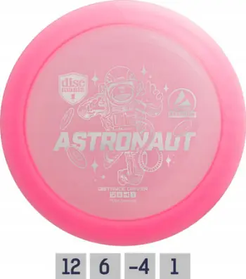 Disk golfi Discmania Active Premium Astronaut, driver distance, plastikë e tejdukshme