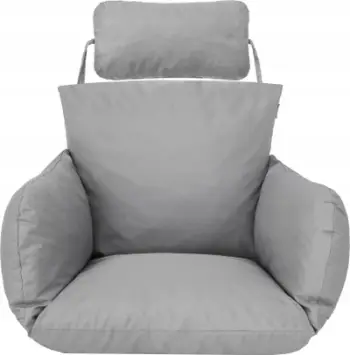 Jastëk për karrige varëse cocoon swing nest, i mbushur, i rehatshëm, bezhë