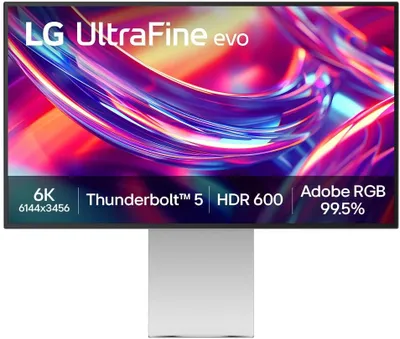 Monitor LG 32U990A, 31.5", 6K, IPS, i argjendtë - 1