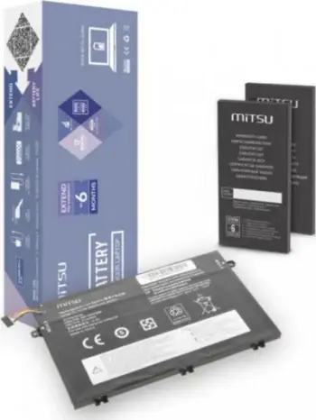Bateri për laptop Mitsu BC/LE-E480, 3600mAh 40Wh, Li-Polymer, e zezë