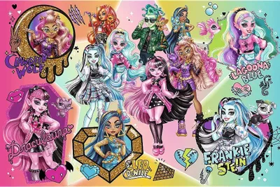 Puzzle XXL Monster High Zombies on Top, 300 pjesë, shumëngjyrësh - 2