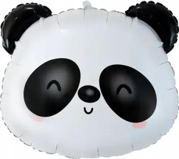 Balonë foli Godan Panda, 43x37cm, e bardhë e zezë